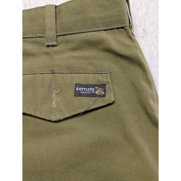RATTLERS Brand Pants Size 42X29 Green USA Made Hunting Outdoor Brush - Picture 12 of 13